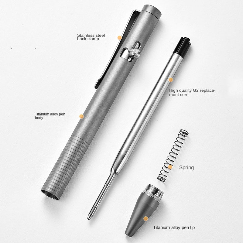 Multifunctional Titanium Writing Pen