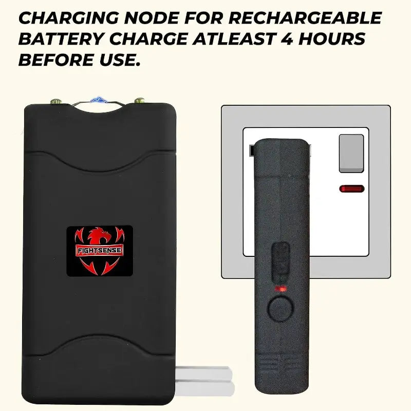 SelfDefense Kit 1/2oz Pepper Spray amp; Mini Stun Gun for Men amp; Women, 25 Burst, 12 Foot Range, 1.60 C Painful Charge, LED Flashlight, Safety Switch