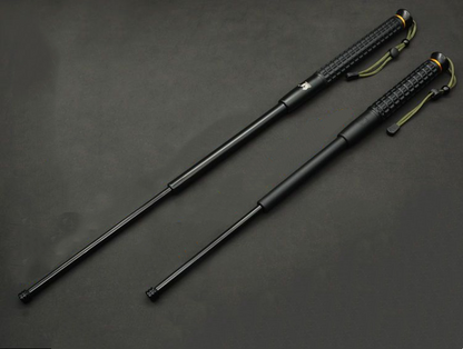 Expandable baton, hard plastic fiber polyester baton, lightweight short baton, car-mounted self-defense rubber baton