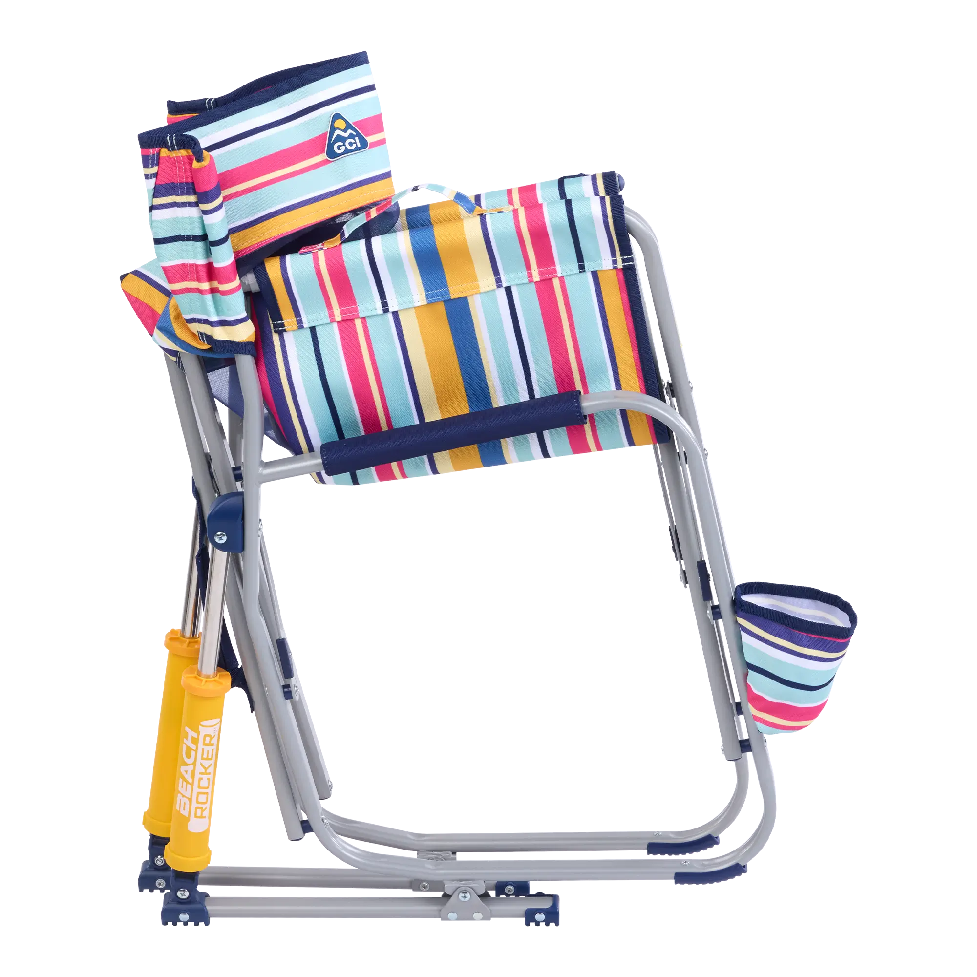 Beach Rocker, Multi Stripe, Folded Side