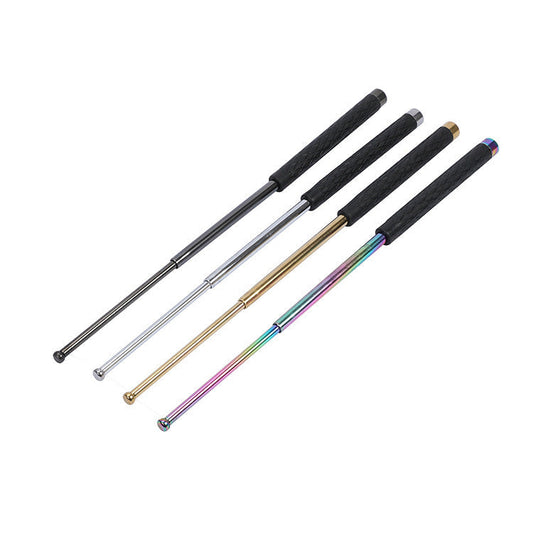 Portable small telescopic baton, retractable baton, self-defense baton for men and women, outdoor self-defense supplies