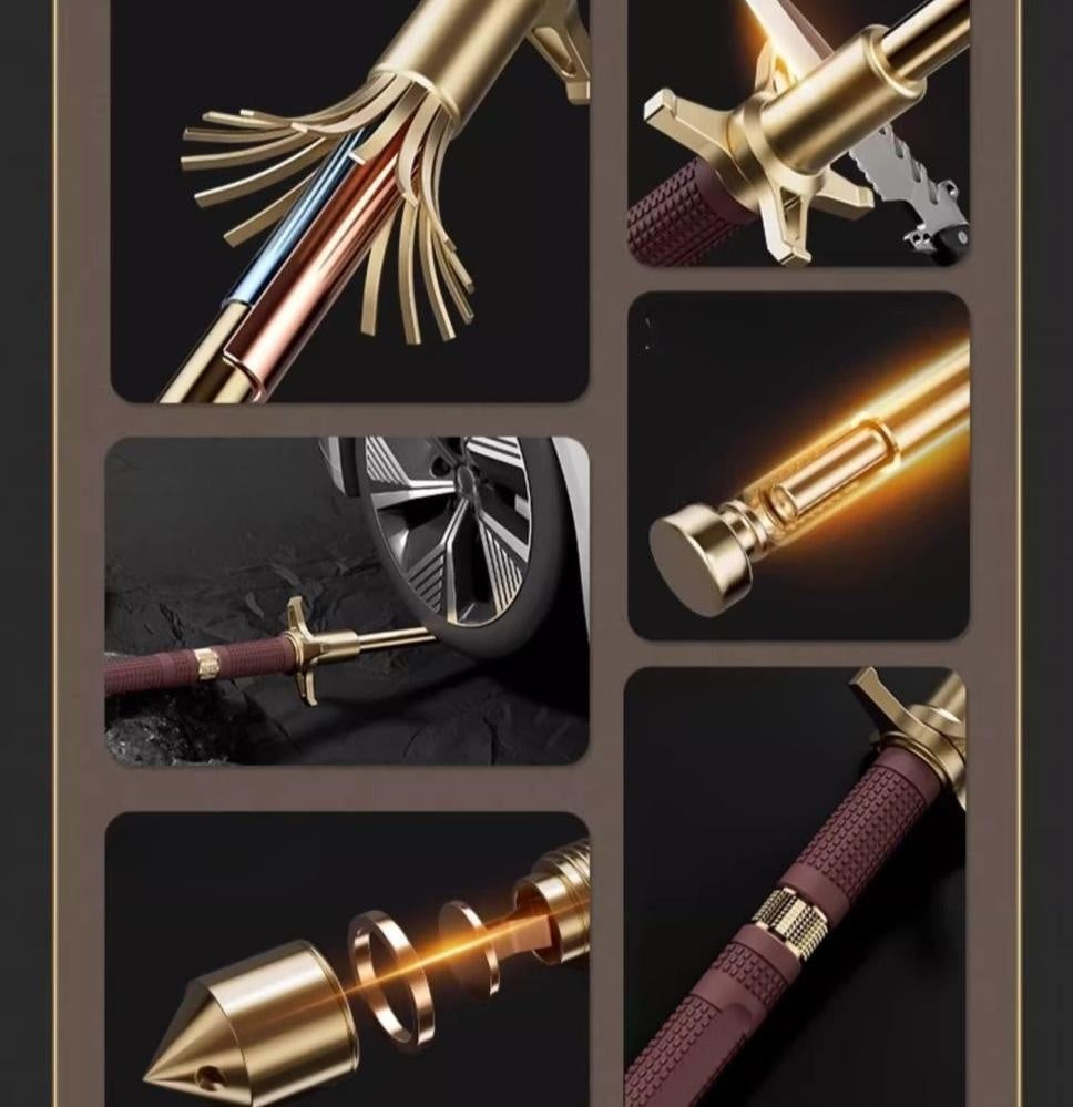 Outdoor Vehicle-mounted Household Safety Self-defense Baton, Protection Equipment