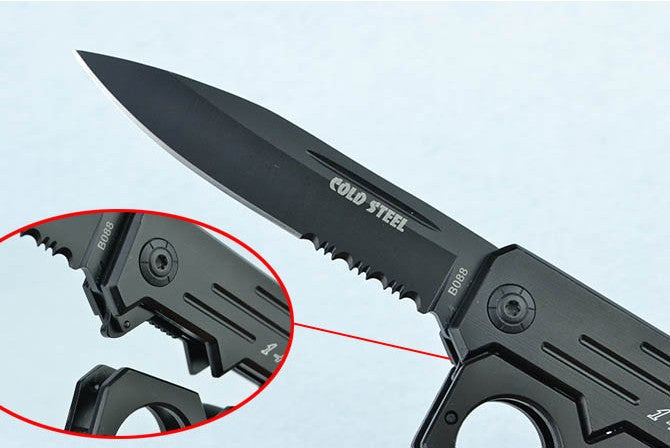 Knuckle guard quick-opening folding knife