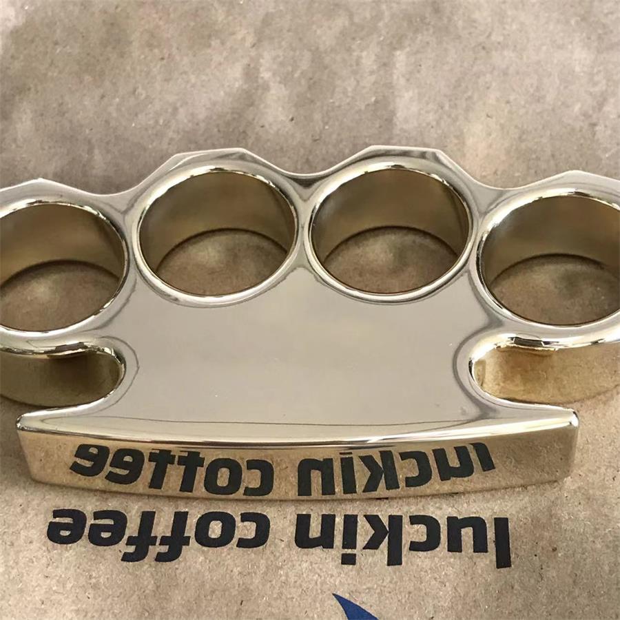 The KING Mirror Polished Brass Knuckle Duster Classic Style