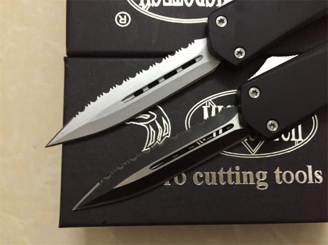 A07 Double-Edged Serrated Knife