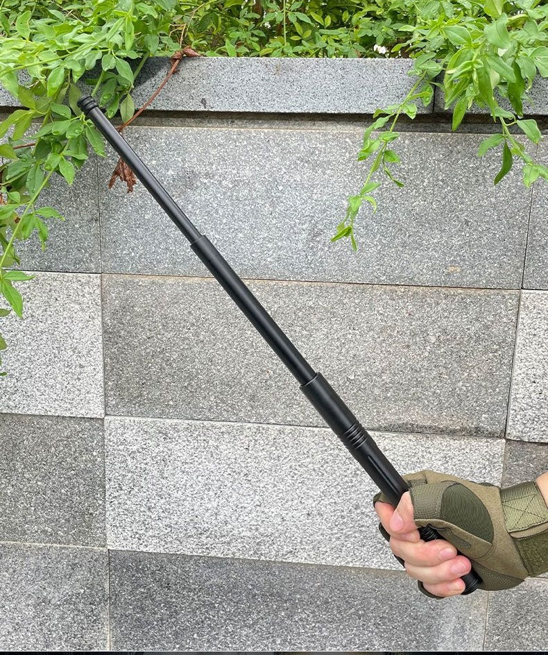 Mini 16-inch mechanical telescopic baton, car self-defense product, self-defense weapon, baton stick