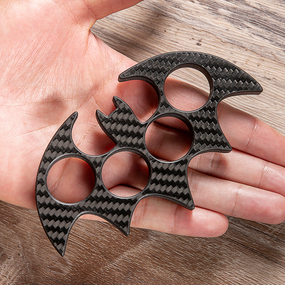 Bat Man Brass Knuckles Carbon Fiber