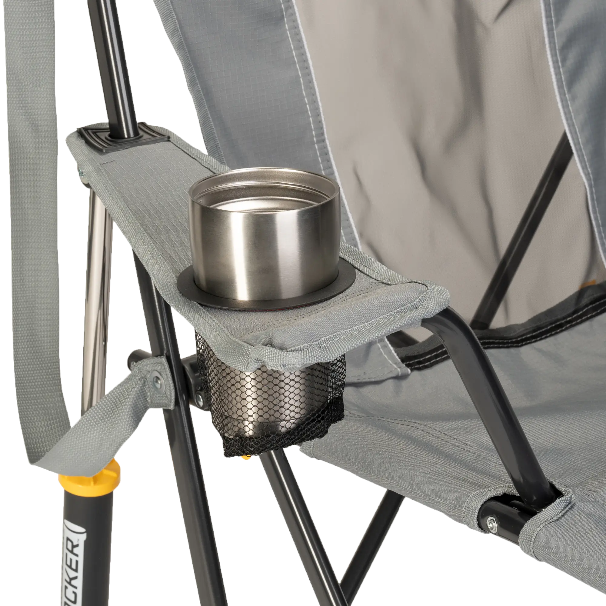 Comfort Pro Rocker, Mercury Gray, Cup Holder