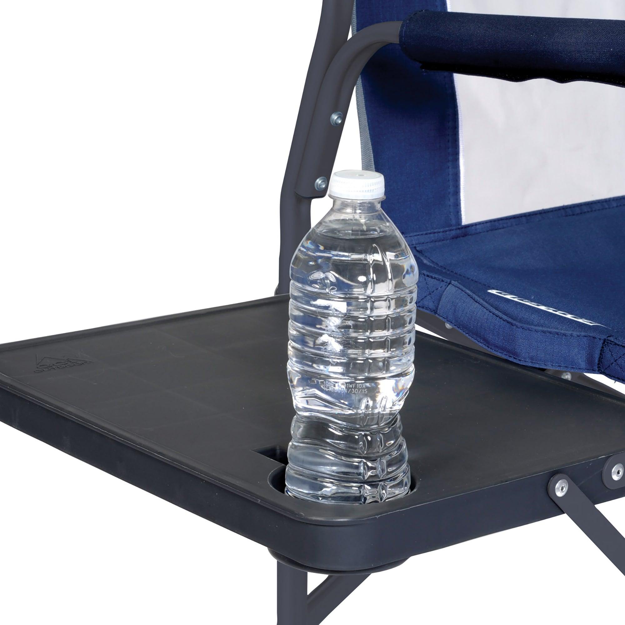 Slim-Fold Director's Chair, Indigo, Side Table