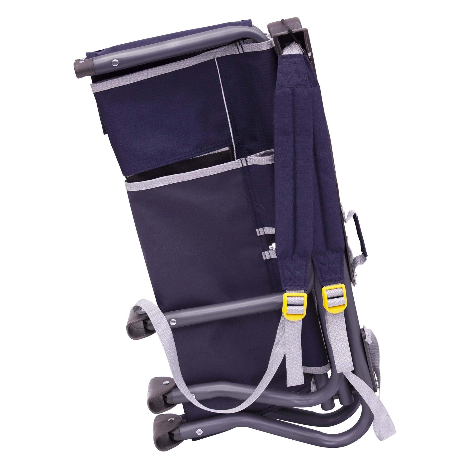 Bi-Fold Slim Event Chair, Indigo, Folded