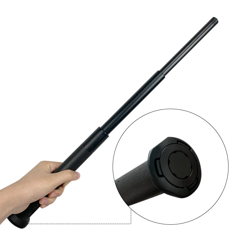 Mechanical expandable baton, aluminum alloy, for self-defense, three-section telescopic baton, portable, enhanced, car-mounted expandable baton