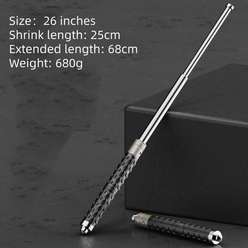 Expandable baton, car-mounted protective baton, legal self-defense product, telescopic baton, self-defense three-section retractable portable expandable baton
