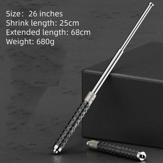Expandable baton, car-mounted protective baton, legal self-defense product, telescopic baton, self-defense three-section retractable portable expandable baton