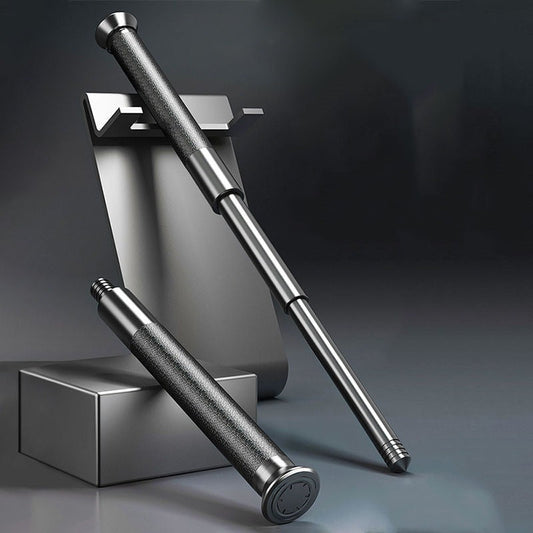 Telescopic baton, mechanical baton, heavy strike 21-inch and 26-inch lightweight, light-duty and heavy-duty telescopic three-section baton, vehicle-mounted self-defense baton weapon