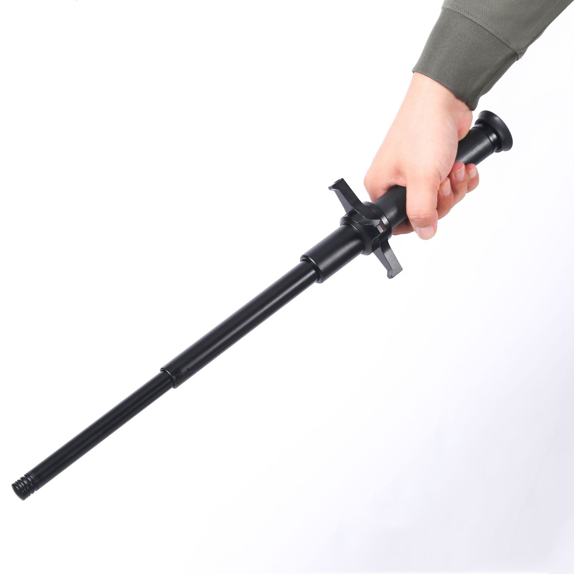 One-click retractable baton, telescopic expandable baton, car-mounted self-defense legal self-defense three-section stick, telescopic martial arts stick, protective mechanical expandable baton