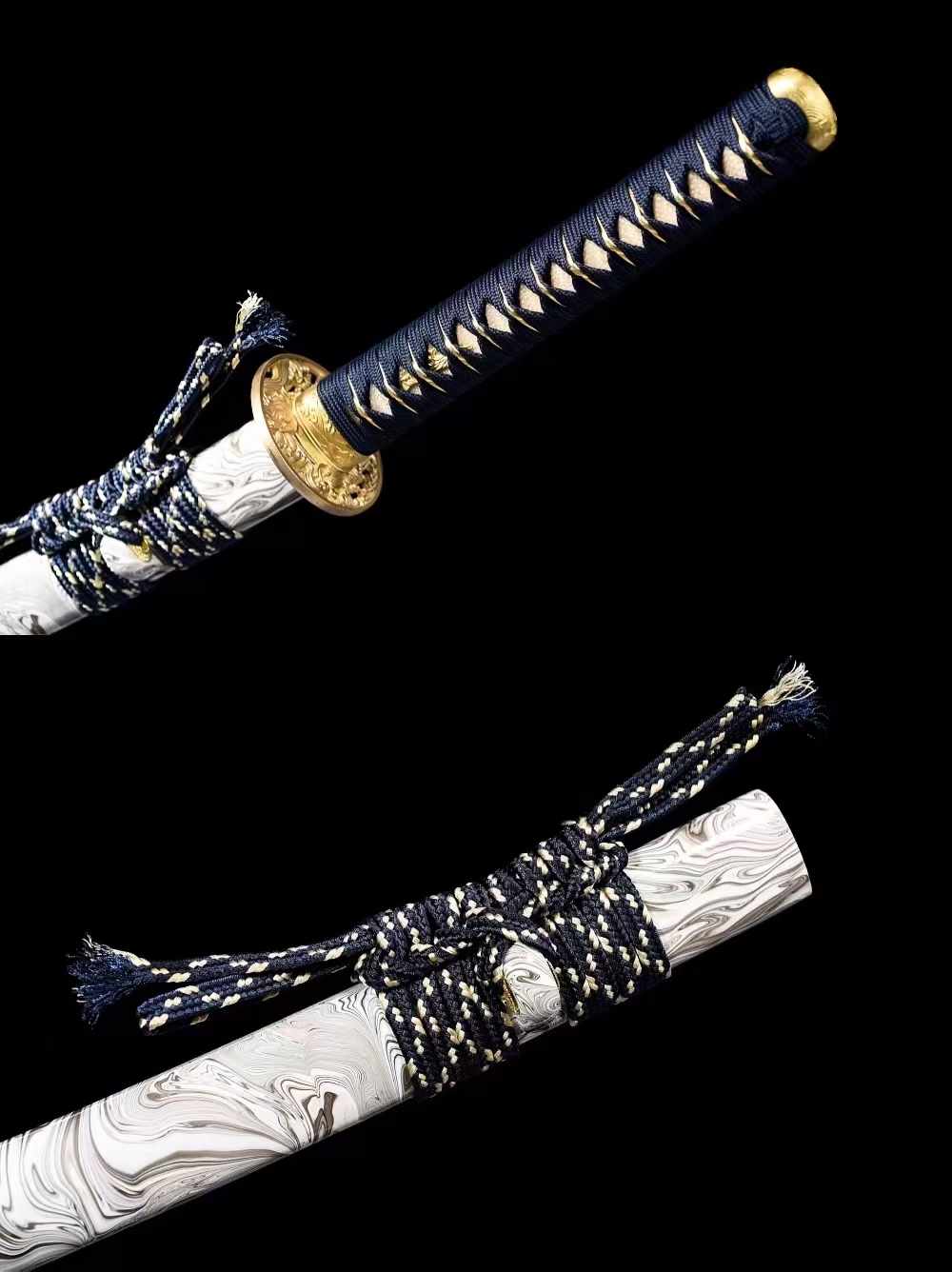 T10 Wave Katana with Mirror-Polished Finish