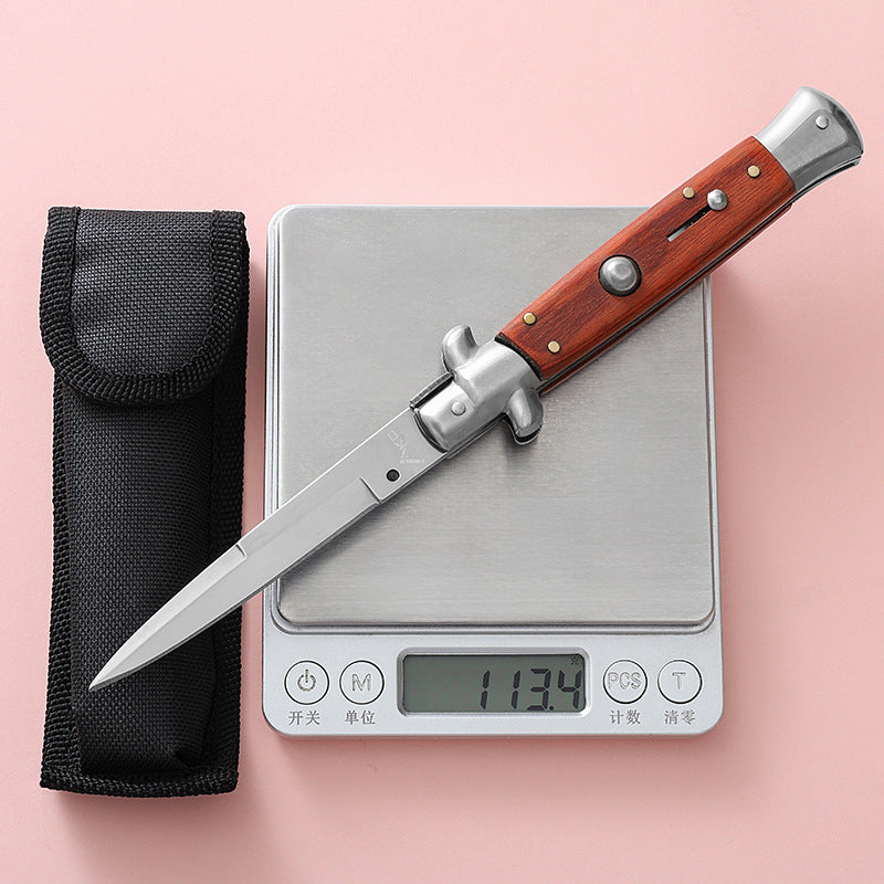 7Cr13Mov Resin Painted Wood Outdoor Folding Tools