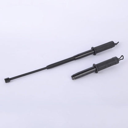 Martial arts spring whip with rubber handle, soft whip, telescopic whip, retractable whip, anti-wolf weapon, spring stick, spring soft stick