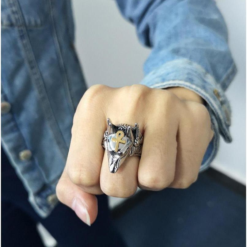 Anubis Full Stainless Steel Self Defense Ring