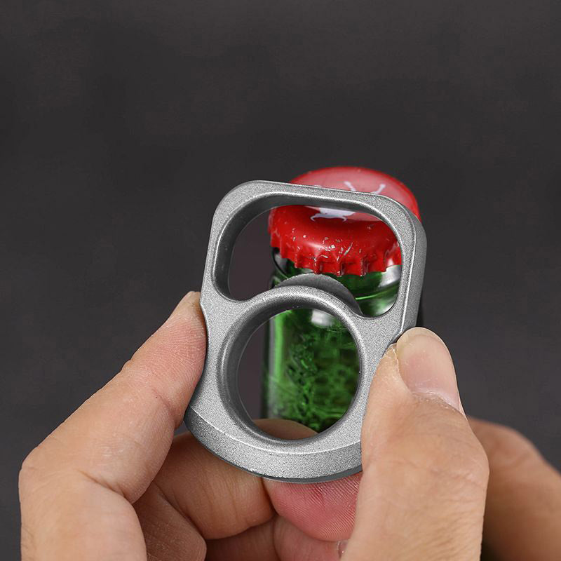 Mini Open Bottle Knuckle Dusters EDC Self-defense Decoration