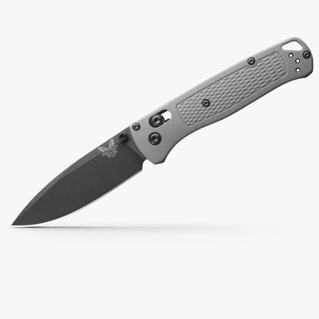Benchmade Bugout 535BK-08 – 3.24" CPM‑S30V Cerakote Blade, Storm Gray Grivory Handle, AXIS Lock EDC Knife