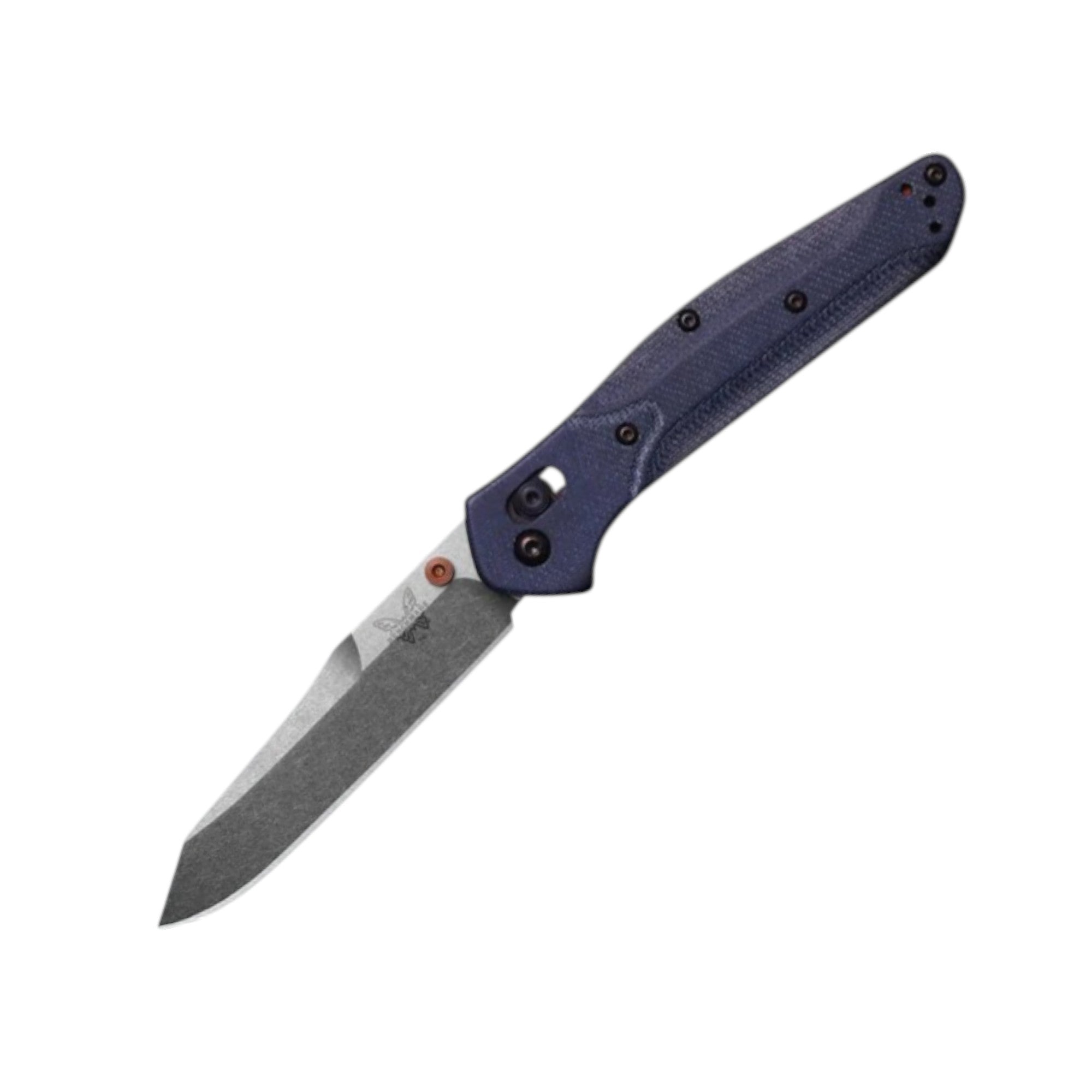 Benchmade Osborne 940‑04 – 3.40" M390 Reverse Tanto Blade, Denim Micarta Handle, AXIS Lock EDC Knife