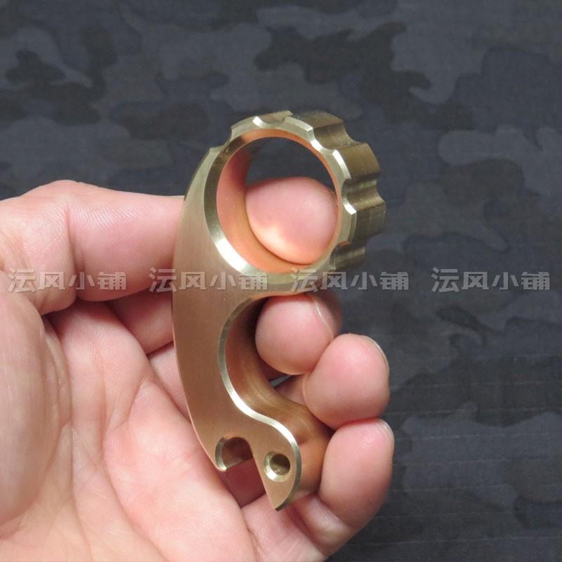 2019 Small Snail Real Brass One Finger Brass Knuckles