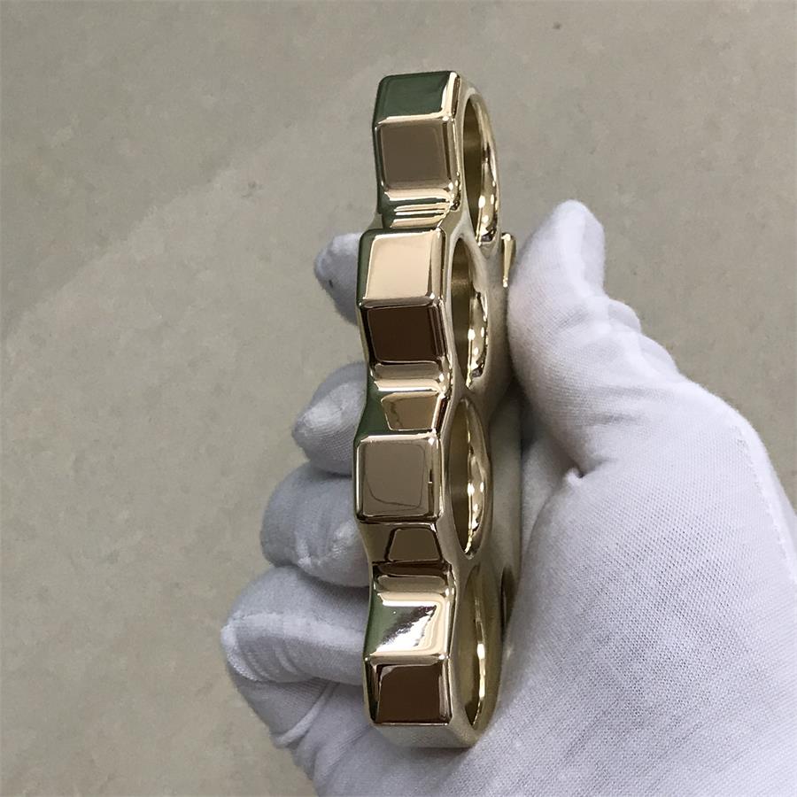 The KING Mirror Polished Brass Knuckle Duster Classic Style
