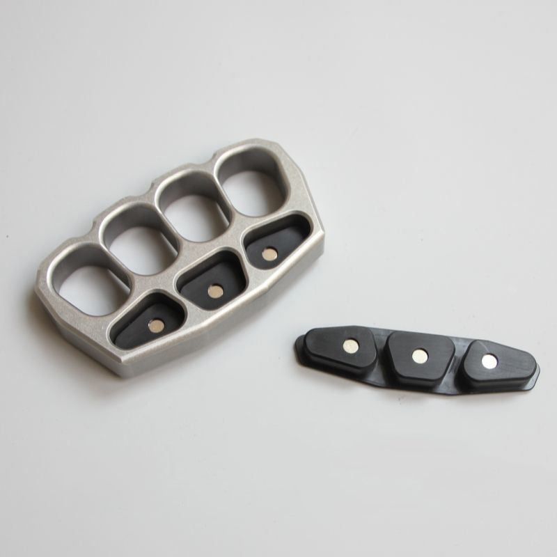 Magnetic Clip Steel Knuckle Duster Self-Defense EDC Tool