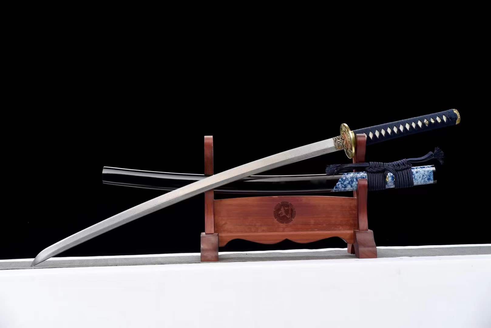 BoxKatana Damascus Samurai Katana [Auspicious Cloud Fighting Sword]
