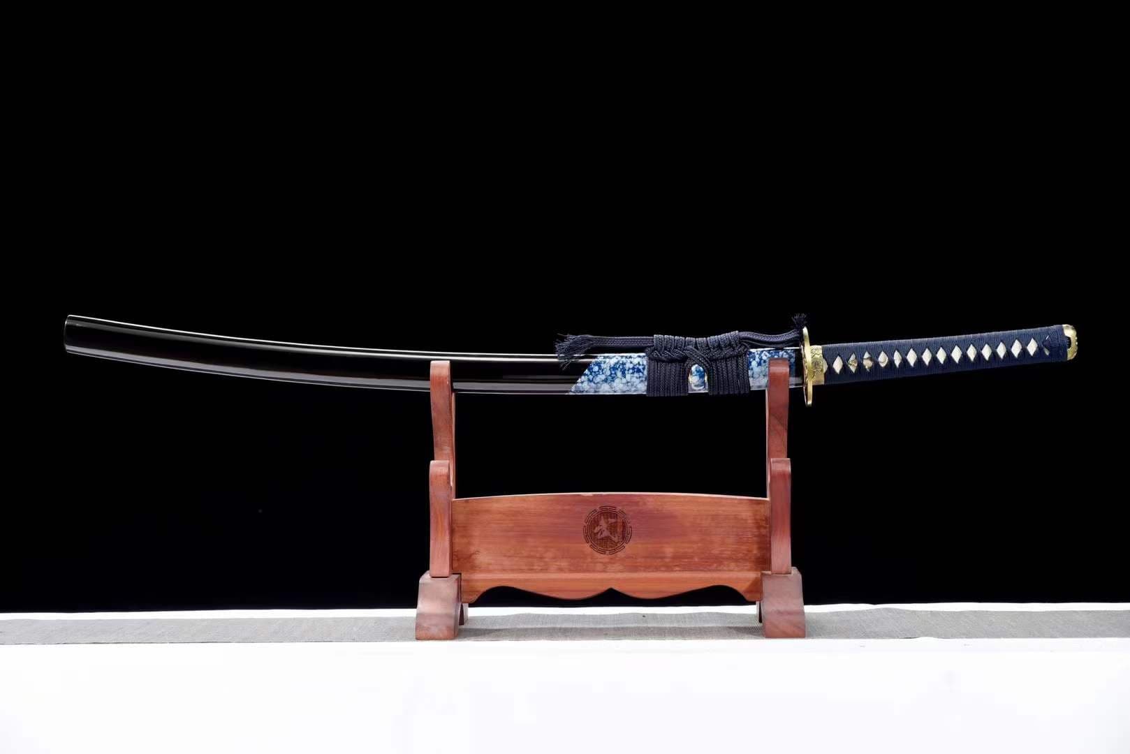 BoxKatana Damascus Samurai Katana [Auspicious Cloud Fighting Sword]