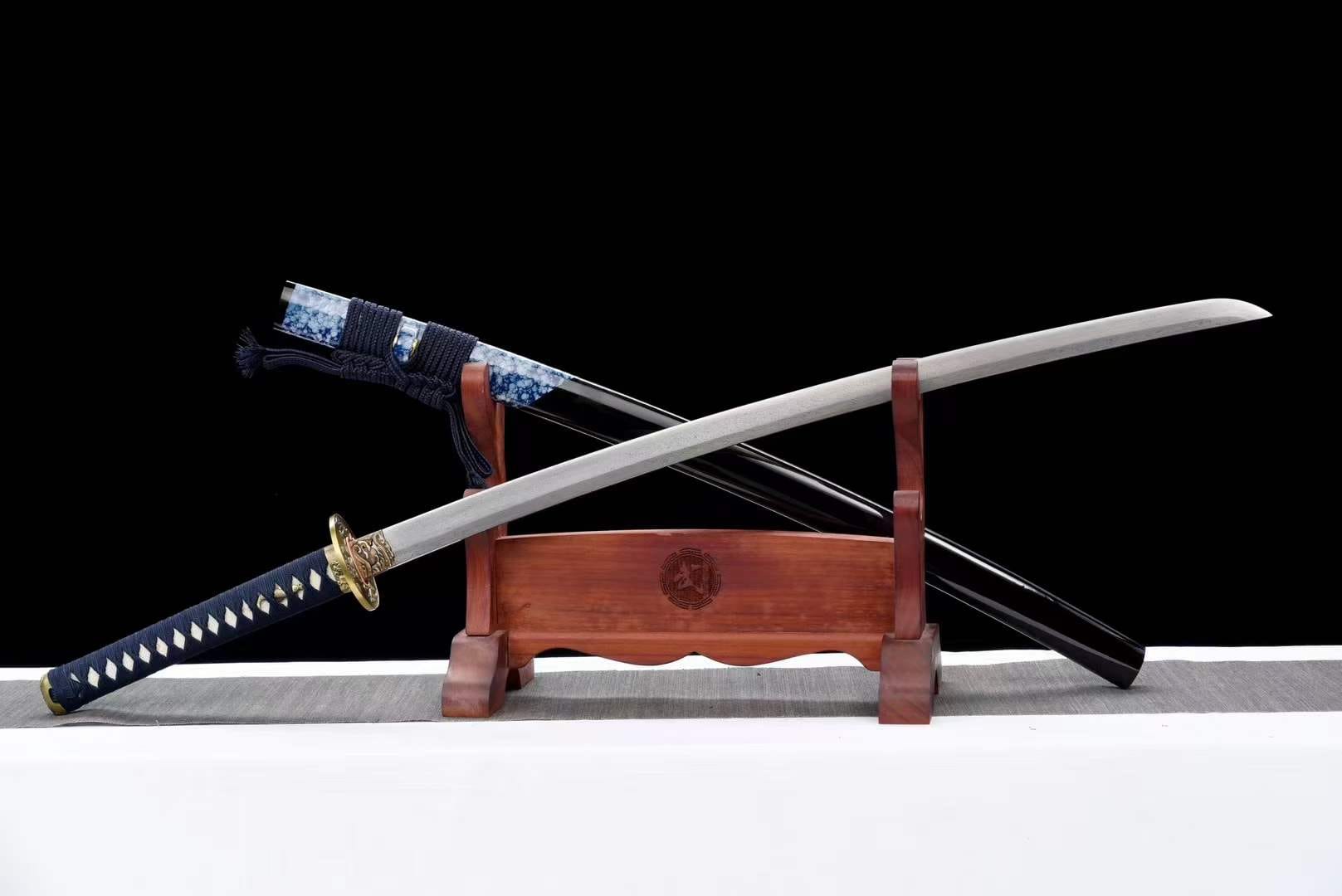 BoxKatana Damascus Samurai Katana [Auspicious Cloud Fighting Sword]