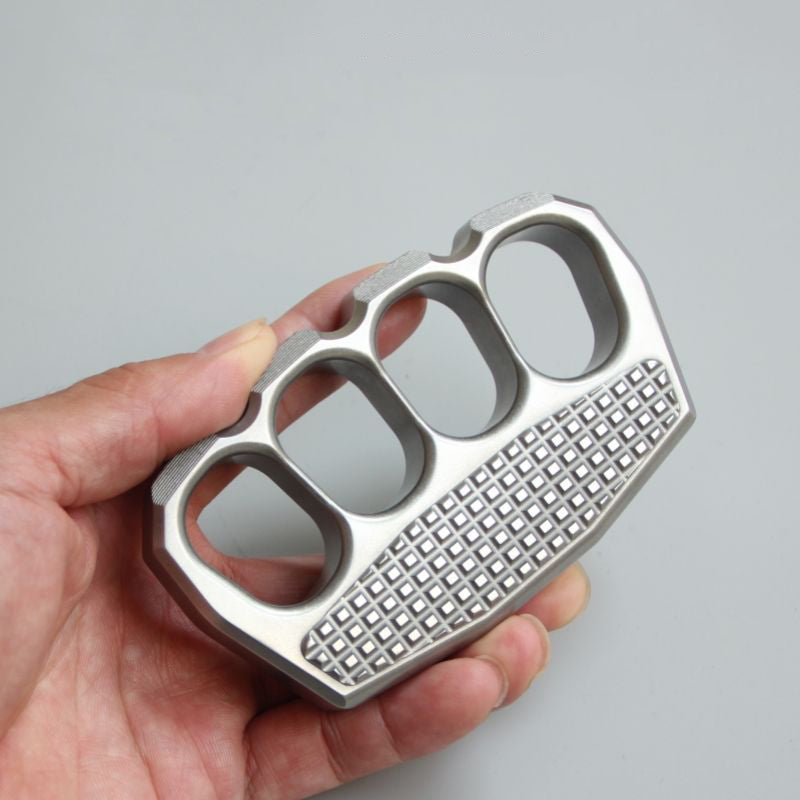 Thickened Steel Knuckle Duster Non-slip Self-defense EDC Tool