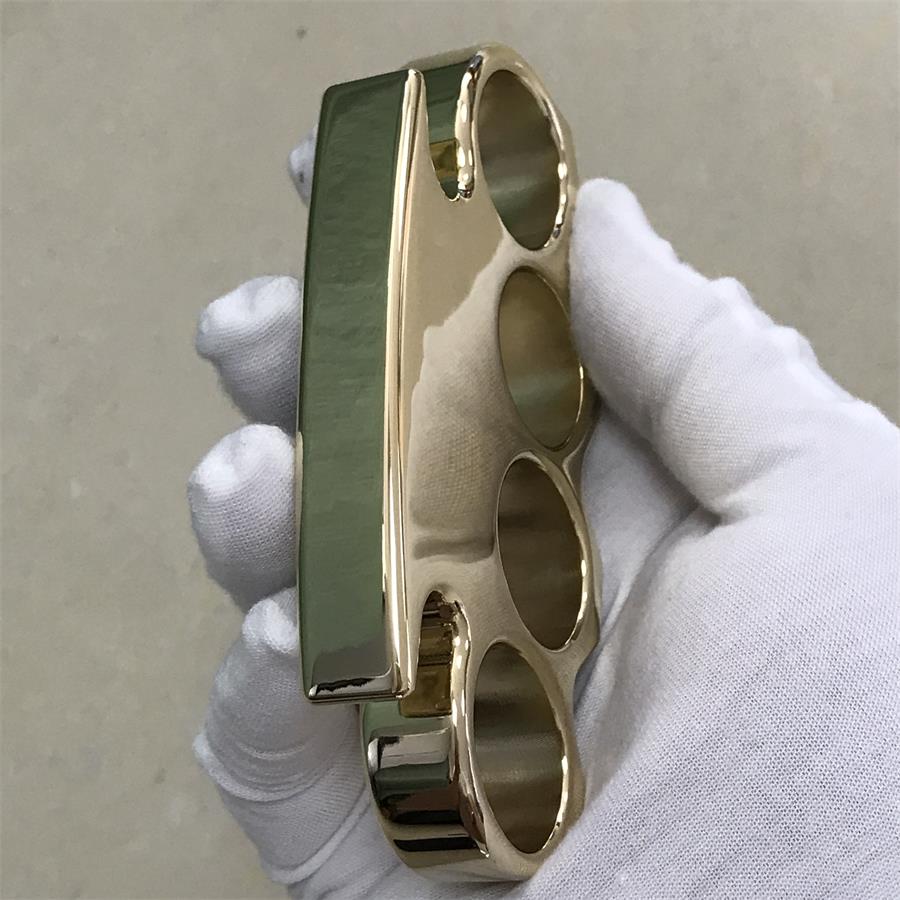 The KING Mirror Polished Brass Knuckle Duster Classic Style