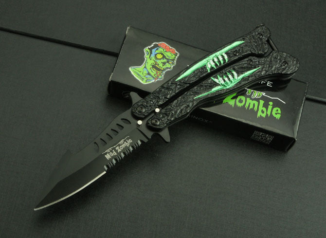 Crazy Zombie Folding Knife