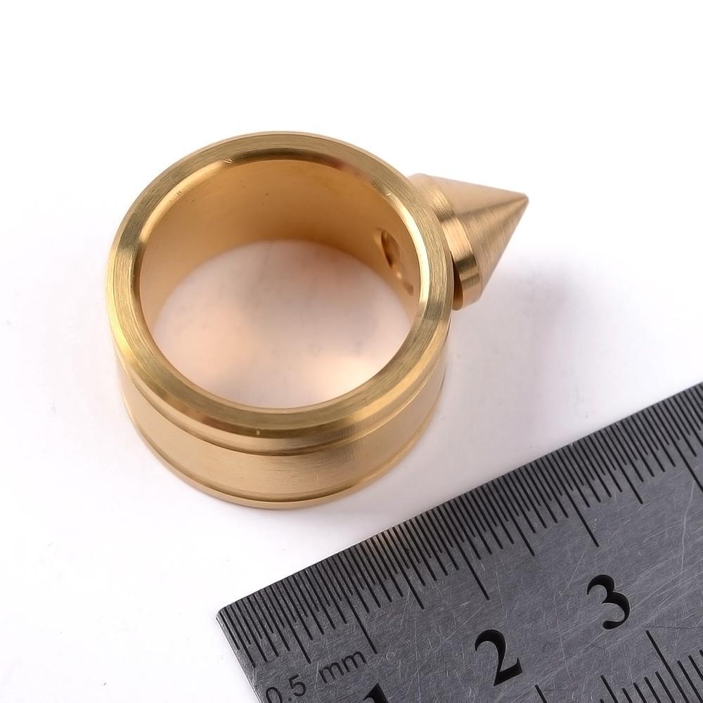 Full Stainless Steel Spike Ring Self Defense With Ball Chain - Cakra EDC Gadgets