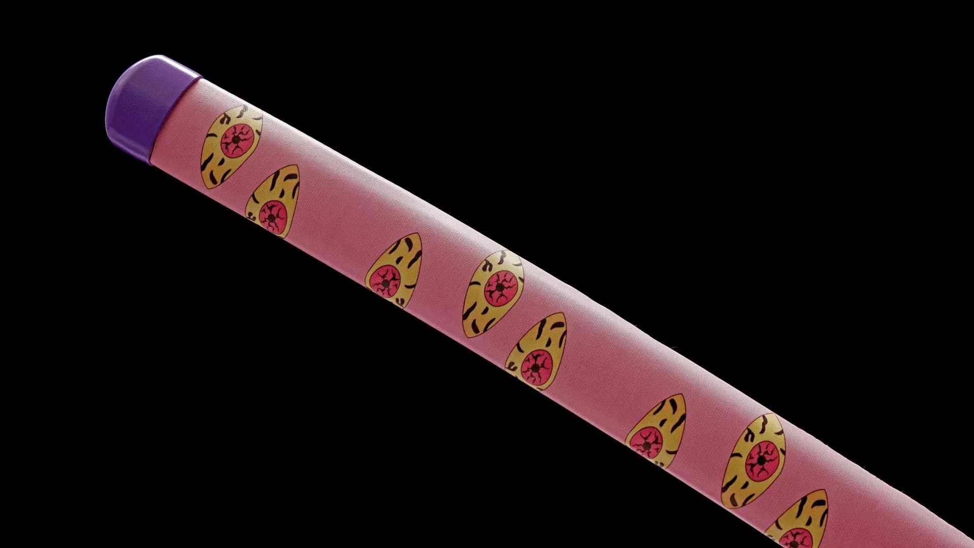 boxkatana Hand Forged Anime Katana Demon Slayer Kokushibo 1045 Carbon steel Red Blade