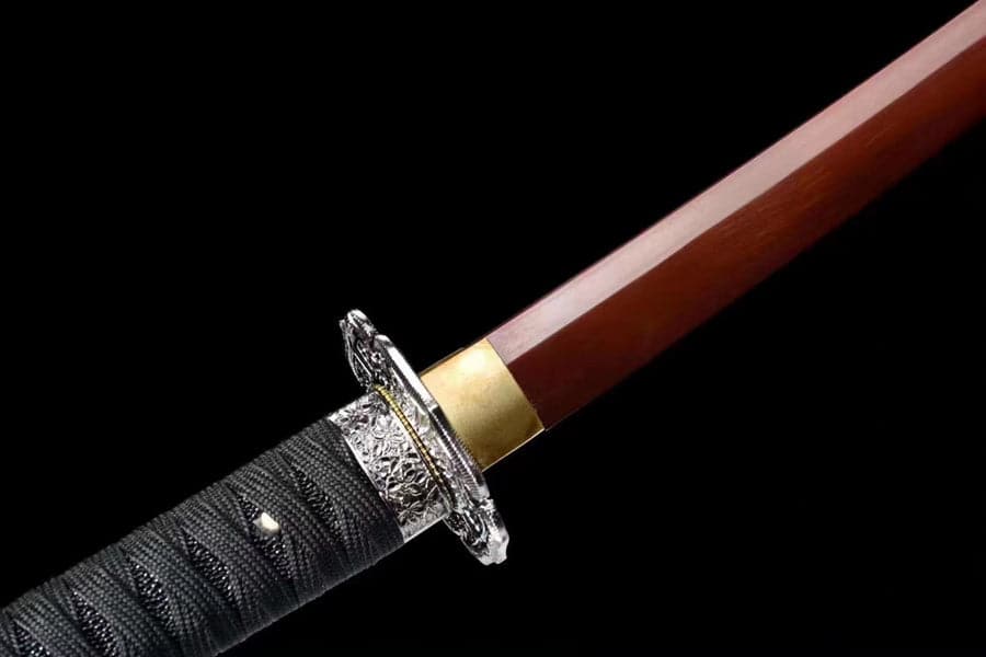 boxkatana Hand Forged Anime Katana Dragon Blade - Upgraded version Undead Cut with Red Blade