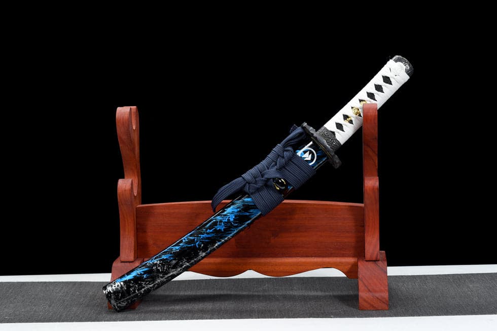 boxkatana Short style Hand Forged Anime Katana Ghost of Tsushima 9260 Spring Steel Reproduction