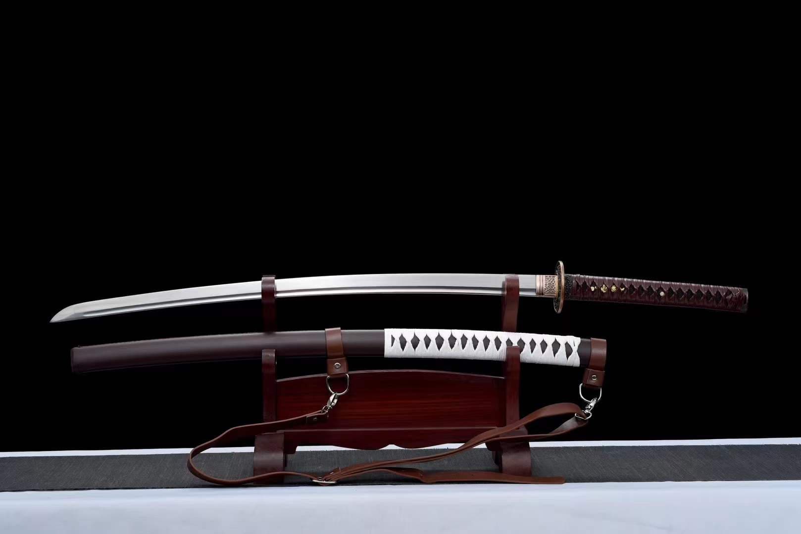 boxkatana Hand Forged Anime Katana Walking Dead Mirror polishing