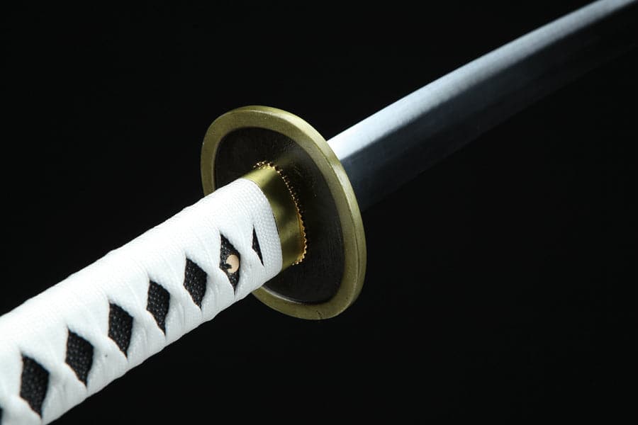 boxkatana Hand Forged Anime One Piece Roronoa Zoro's Wado Ichimonji Sword 1045 High Carbon Steel Clay Tempered