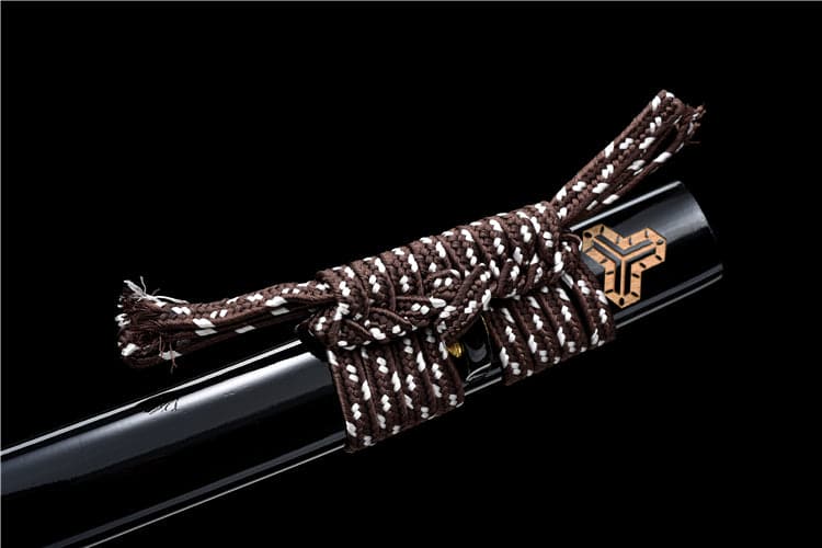 boxkatana Hand Forged Japanese Samurai Katana Candle Dragon High Manganese Steel Blade blackening process