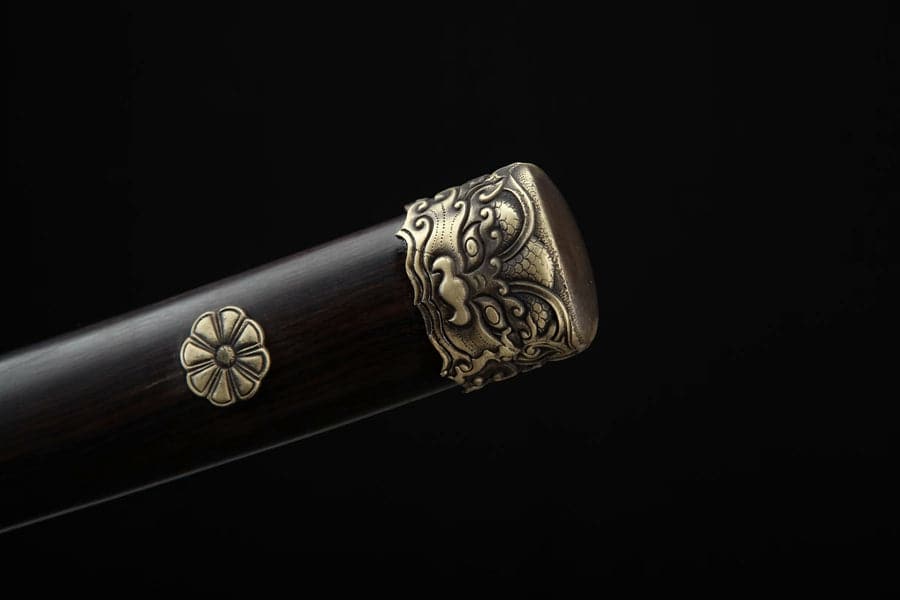 boxkatana Hand Forged Japanese Samurai Katana Chi Dragon Pattern Steel Fine grinding