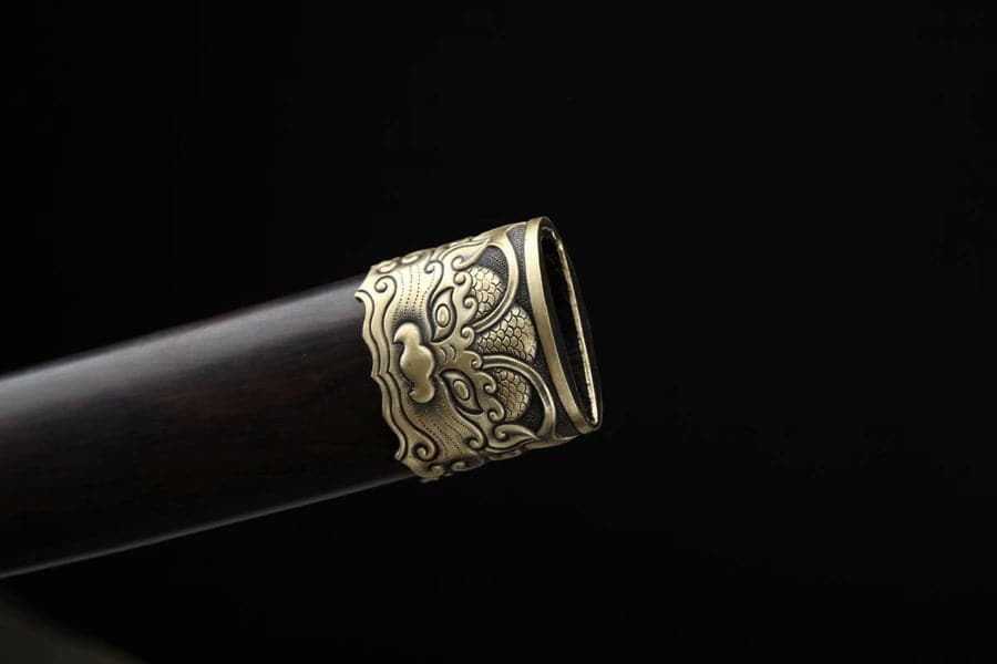 boxkatana Hand Forged Japanese Samurai Katana Chi Dragon Pattern Steel Fine grinding