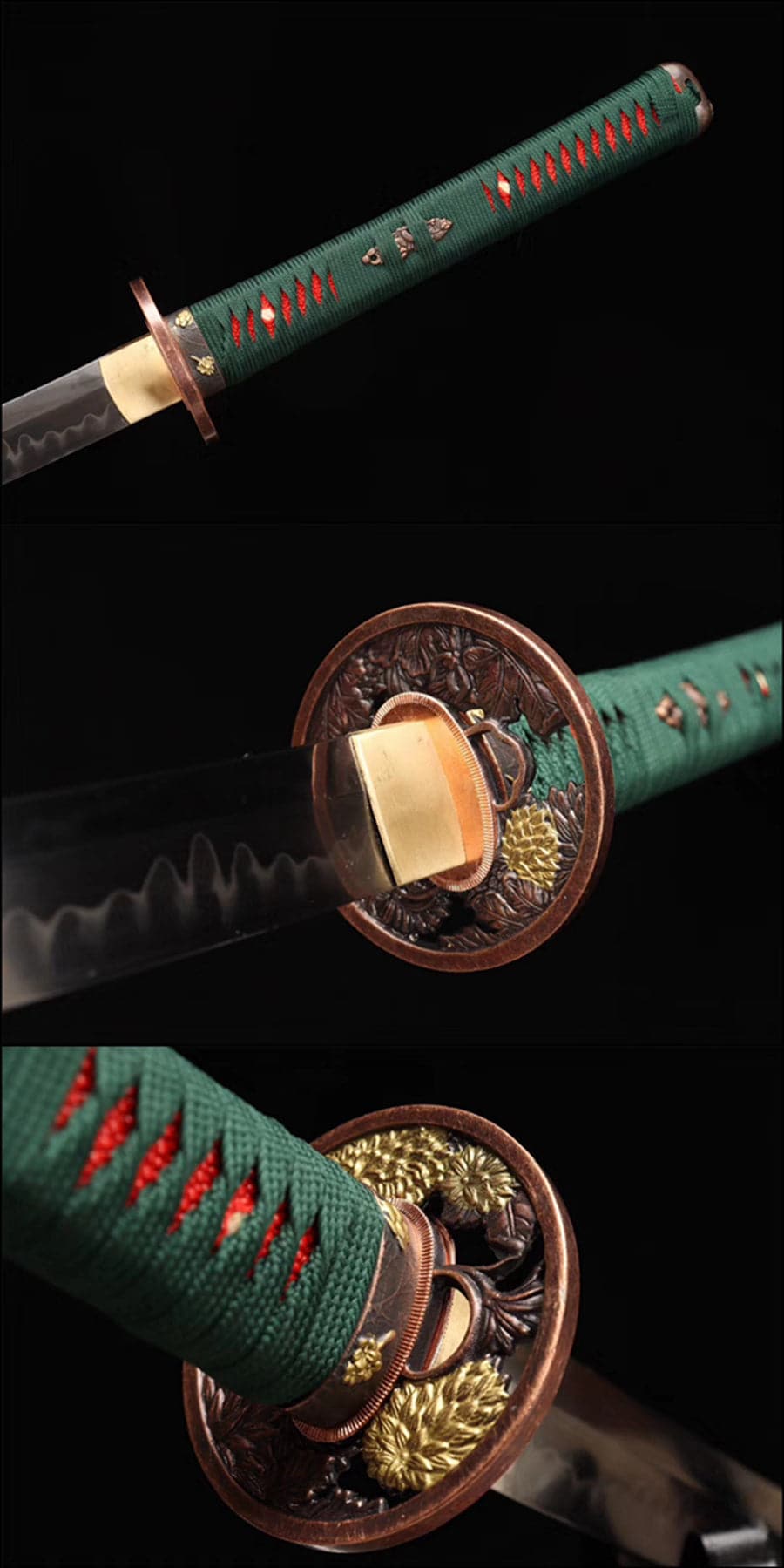 boxkatana Hand Forged Japanese Samurai Katana Dark Knight T10 Burned edge Hand grinding