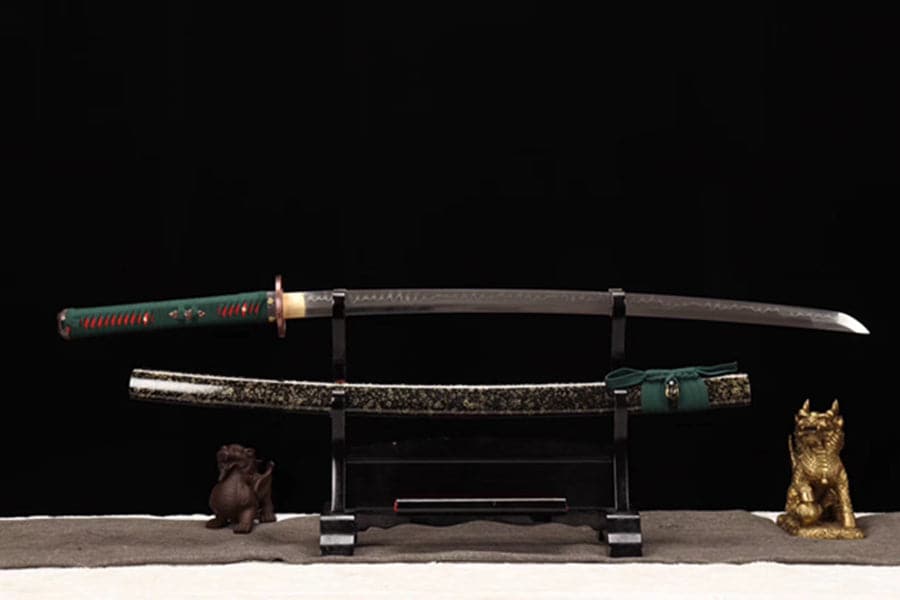 boxkatana Hand Forged Japanese Samurai Katana Dark Knight T10 Burned edge Hand grinding