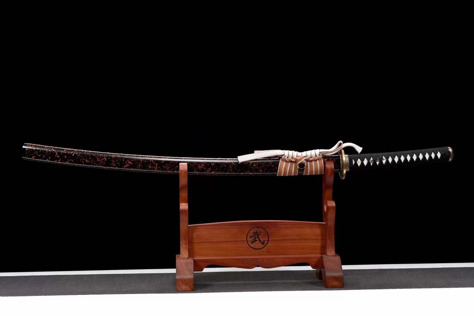 boxkatana Hand Forged Japanese Samurai Katana Desert T10 Turns the soil to burn blade