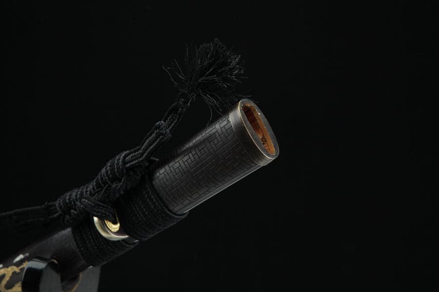 boxkatana Hand Forged Japanese Samurai Katana Double Dragon Pattern Steel