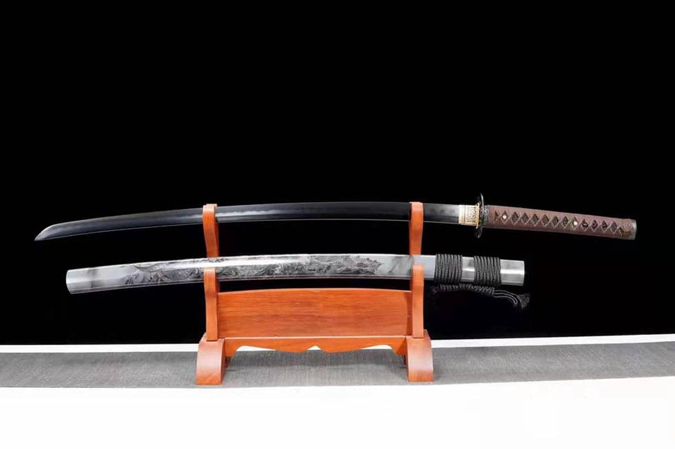 boxkatana Hand Forged Japanese Samurai Katana Dragon Soul High Manganese Steel Full Tang