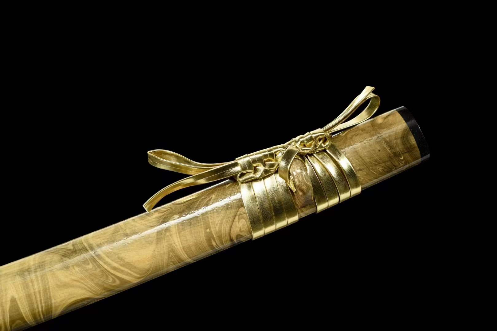 boxkatana Hand Forged Japanese Samurai Katana Golden Snake High Manganese Steel Hand grinding